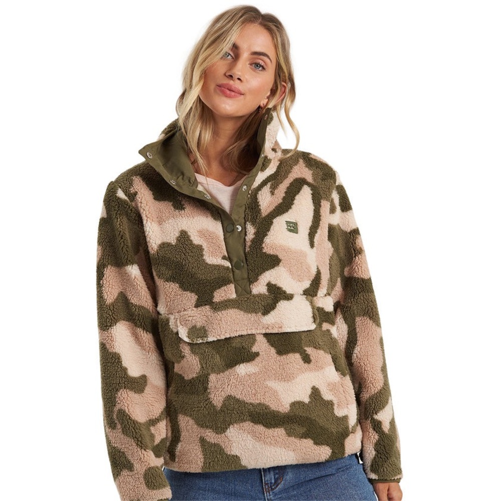 Billabong Switchback Pullover Jacket - Army Camo … - image 1